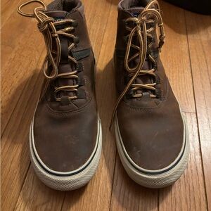 Sperry Men's Brown High-Top Sneakers